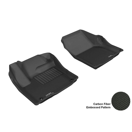 3D Maxpider LAND ROVER RANGE ROVER EVOQUE 2012-2013 KAGU BLACK R1 Floor Mat L1LR00611509
